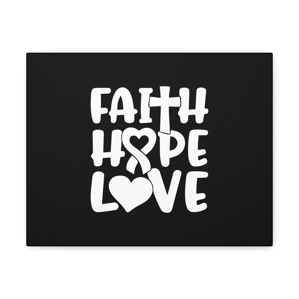 Scripture Walls Faith, Hope, Love 1 Corinthians 13:13 Ribbon Christian Wall Art